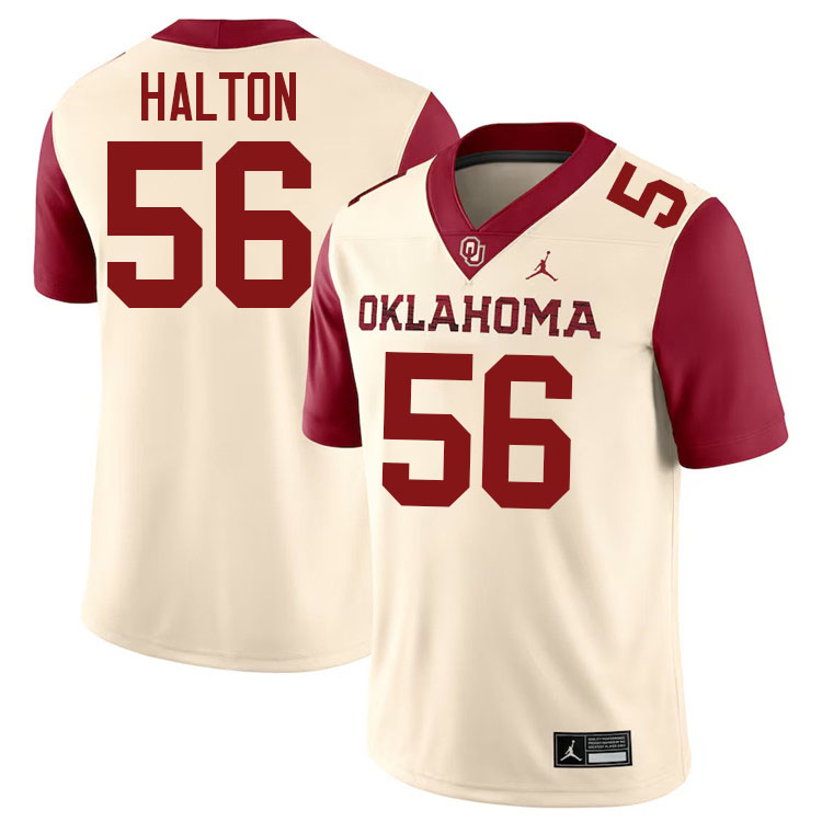 Gracen Halton Oklahoma Sooners Jersey,Oklahoma Sooners Football Uniforms,Jersey-Cream